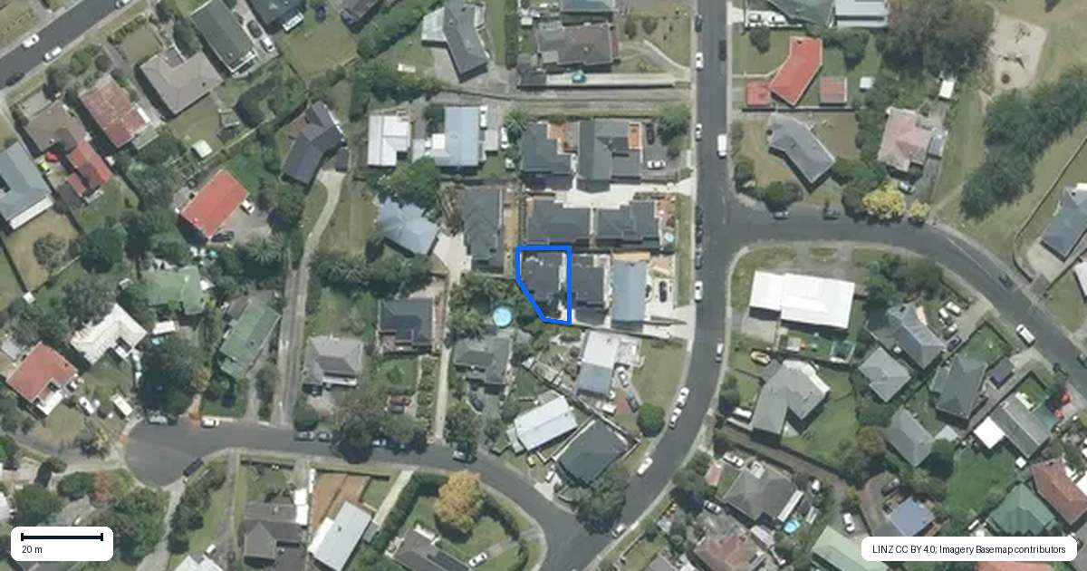 Property context map for 24B Bruce Road, Glenfield, Auckland