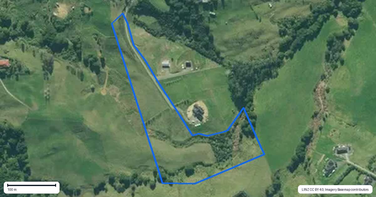 Property context map for 269C Devich Road, Mangawhai