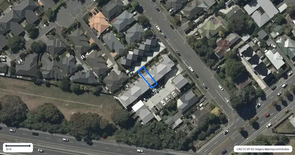 Property context map for 8/7 Lindores Street, Addington, Christchurch