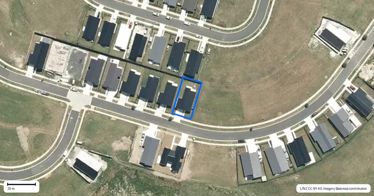 Property context map for 54 Raranga Road, Te Kauwhata