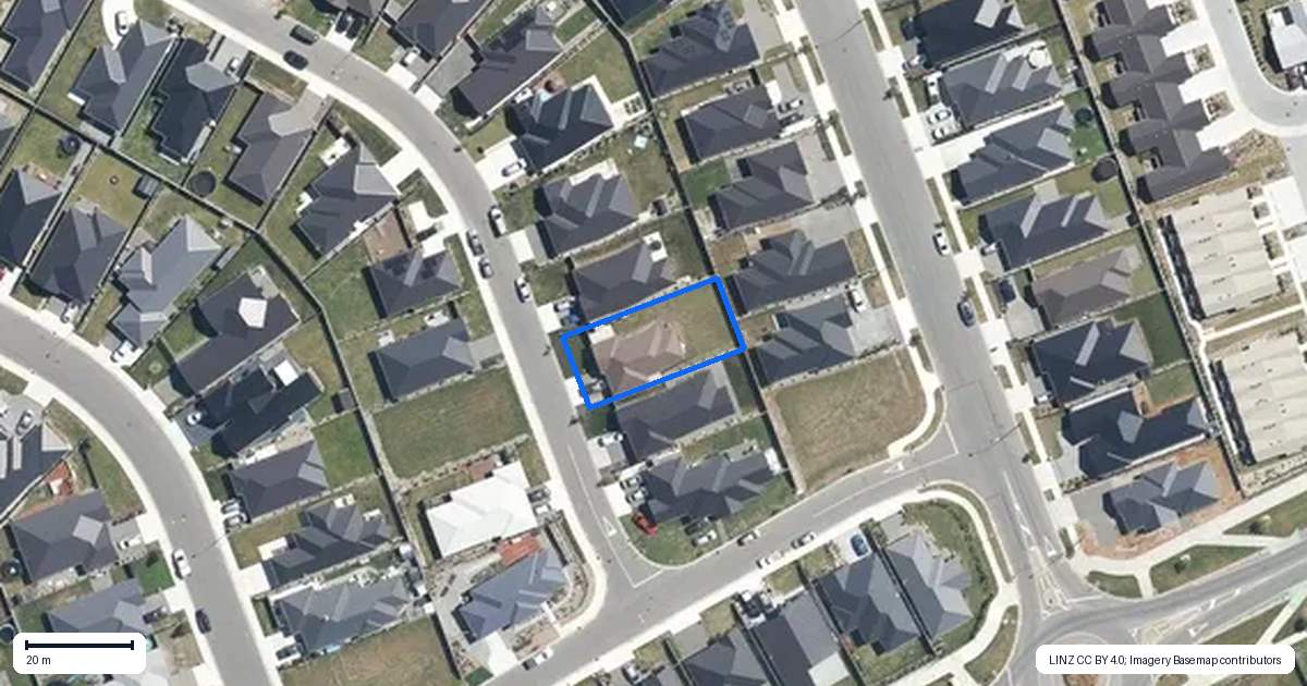 Property context map for 6 Borland Street, Woodend