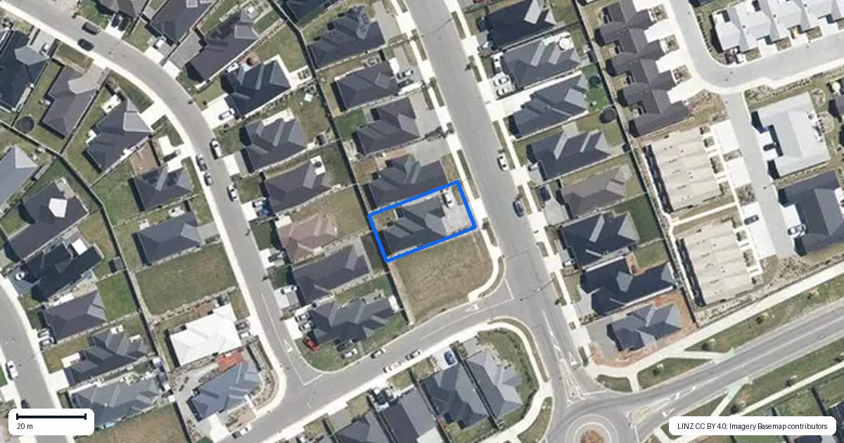 Property context map for 5 Chambers Avenue, Woodend