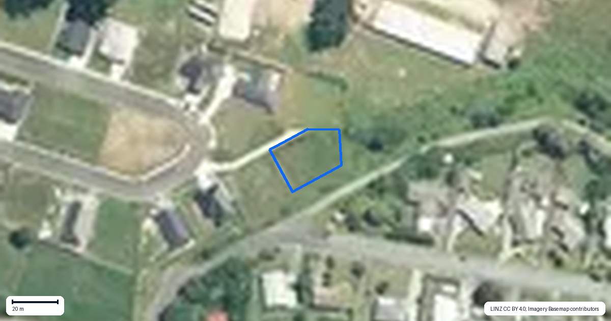 Property context map for 20 Sunline Crescent, Paeroa