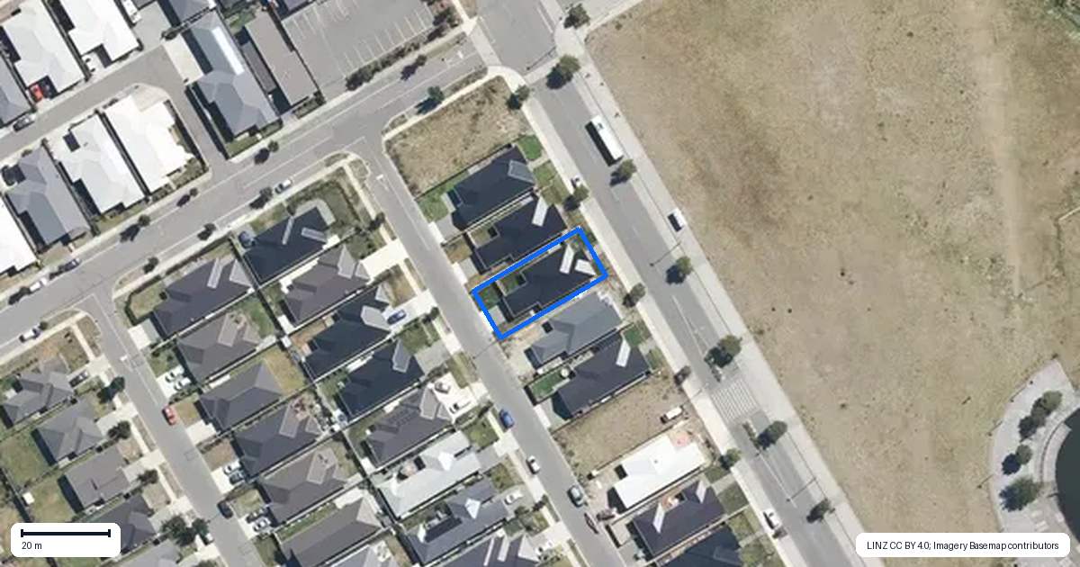 Property context map for 89 Pegasus Main Street, Pegasus