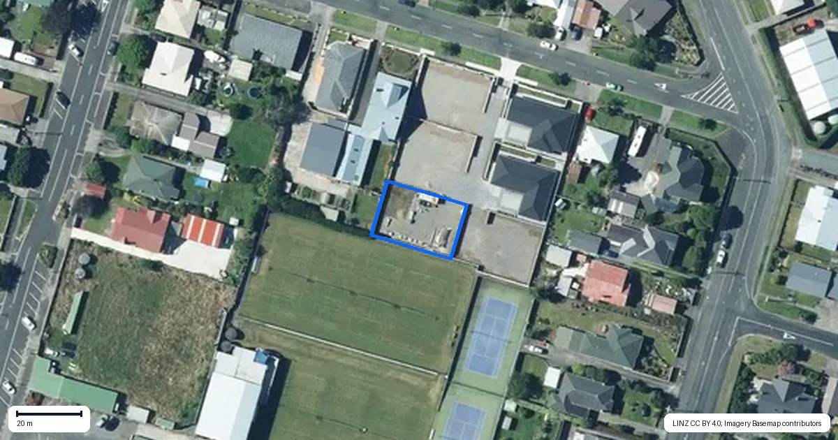 Property context map for 5B Grey Street, Hawera