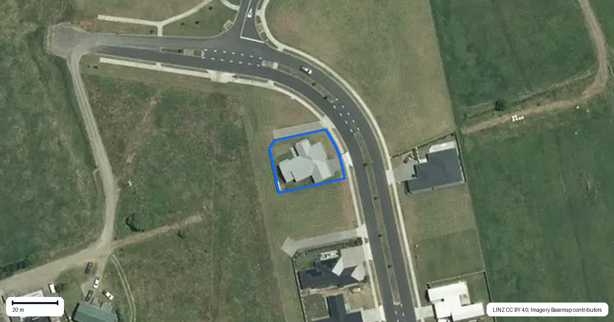 Property context map for 181 Kupe Drive, Whitianga