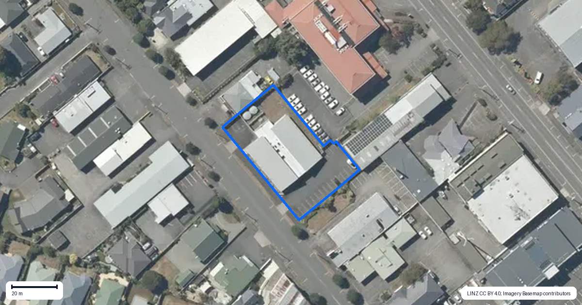 Property context map for 40 Perry Street, Masterton
