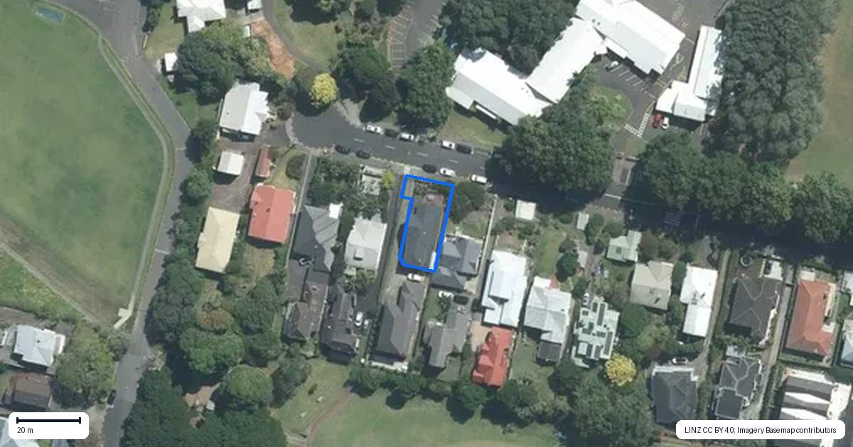 Property context map for 16A Kohia Terrace, Epsom, Auckland