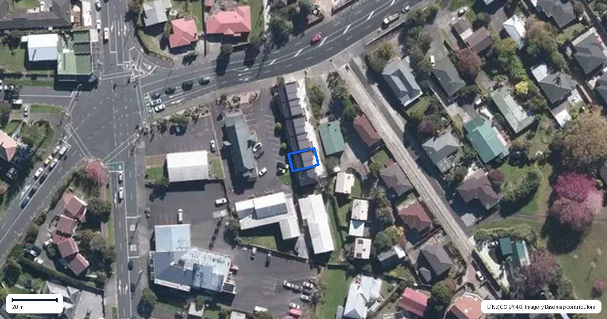 Property context map for 1286E New North Road, Avondale, Auckland