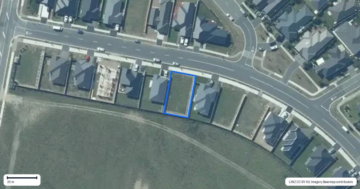 Property context map for 14 Edgar Way, Rolleston