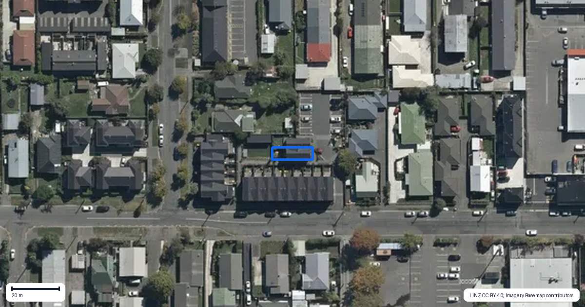 Property context map for 10/59 Avalon Street, Richmond, Christchurch