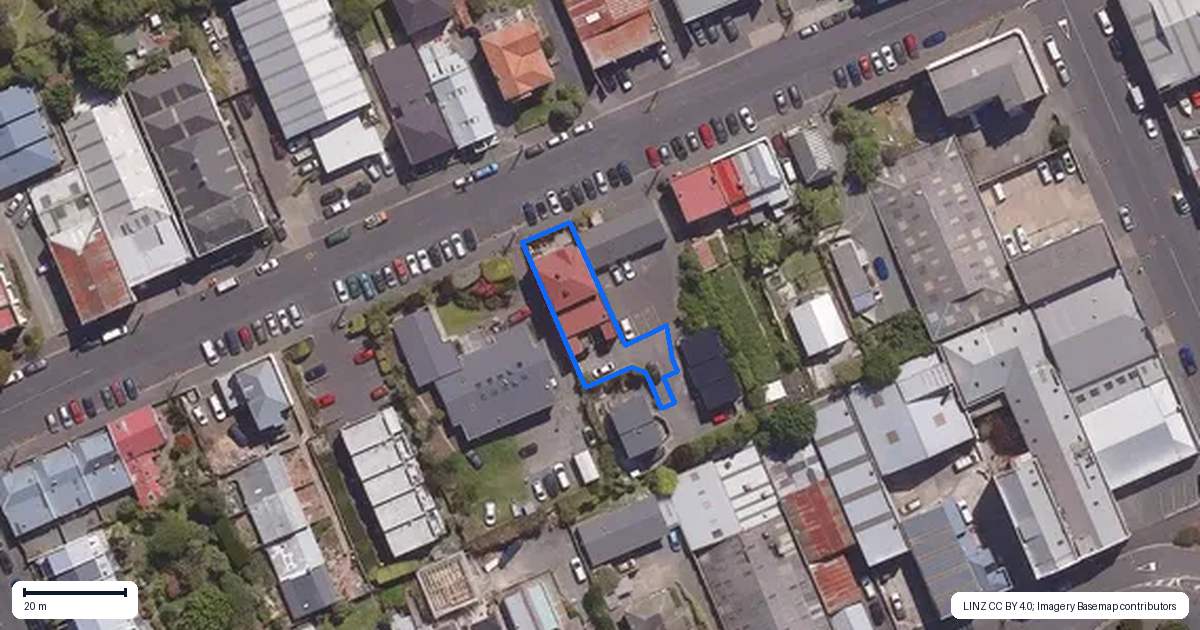 Property context map for 89A Carroll Street, Dunedin Central, Dunedin