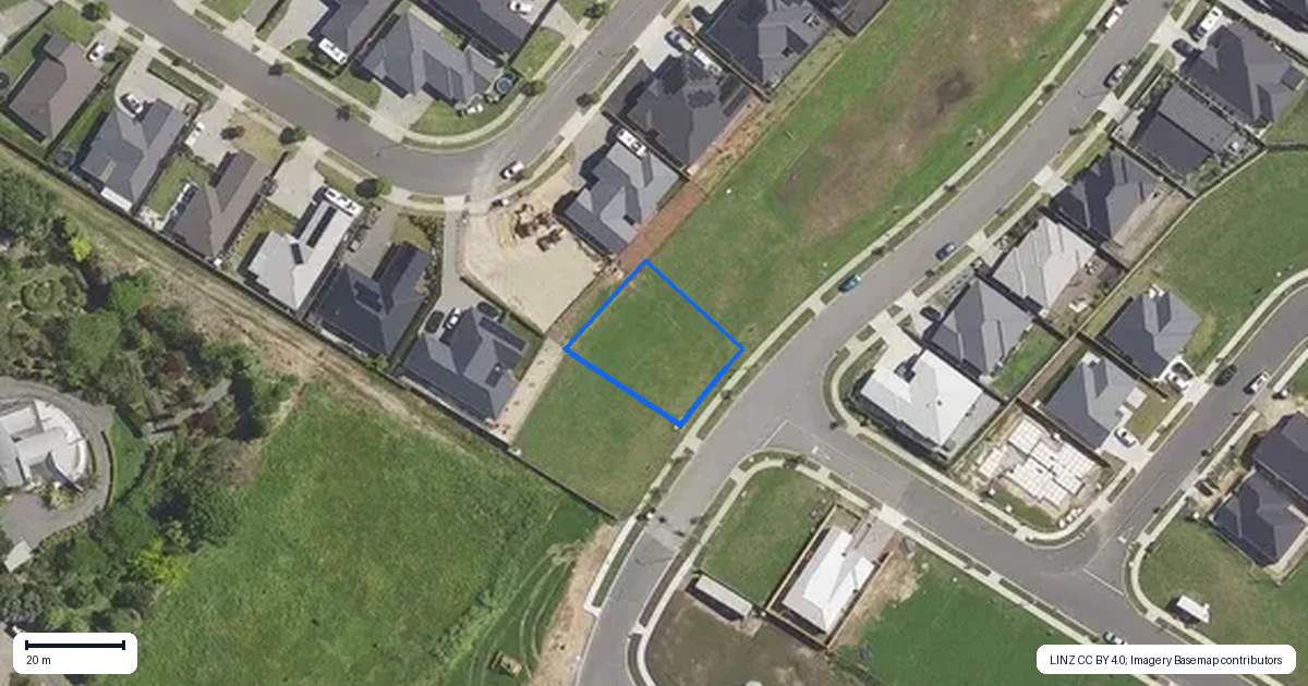 Property context map for 26 Flounder Drive, Omokoroa