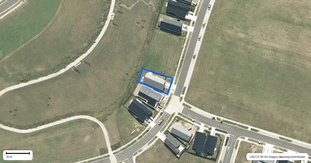 Property context map for 16 Whatahuhu Street, Te Kauwhata