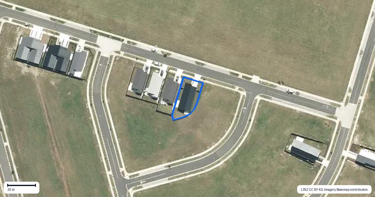 Property context map for 28 Te Mamae Street, Te Kauwhata