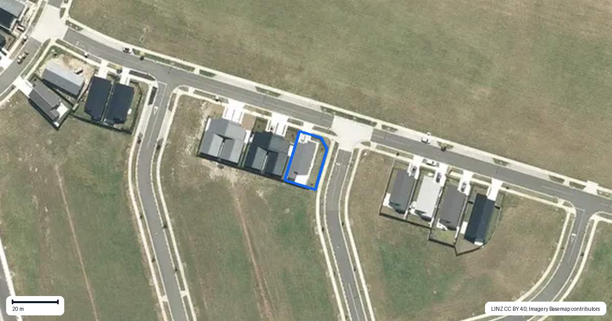 Property context map for 18 Te Mamae Street, Te Kauwhata