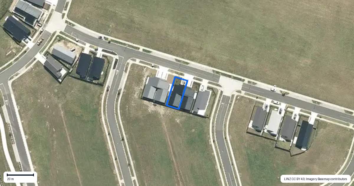 Property context map for 14 Te Mamae Street, Te Kauwhata