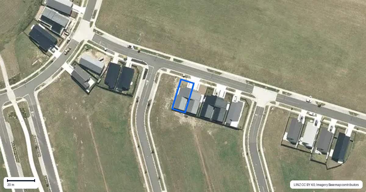 Property context map for 10 Te Mamae Street, Te Kauwhata