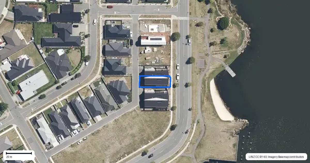 Property context map for 19C Lakeside Drive, Pegasus
