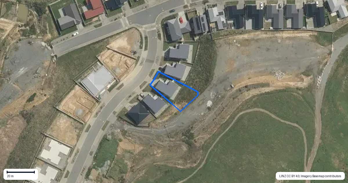 Property context map for 7 Cottonwood Lane, Woodridge, Wellington