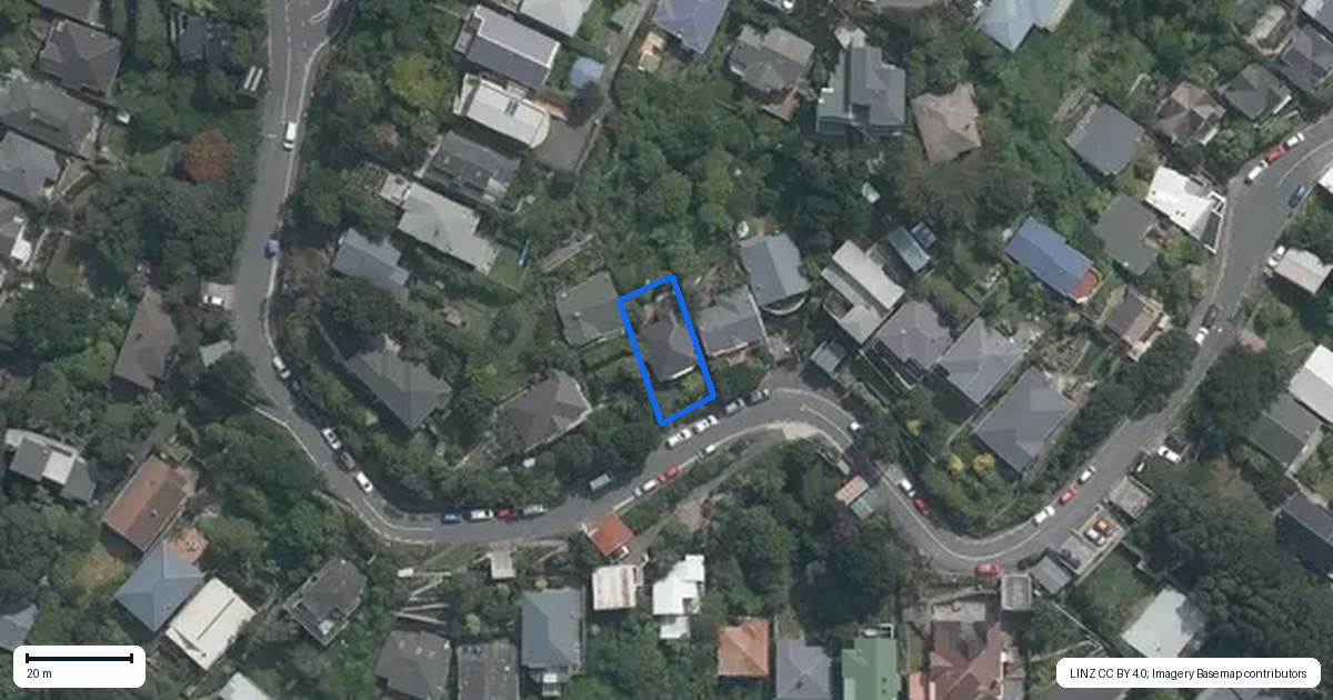 Property context map for 108 Rakau Road, Hataitai, Wellington