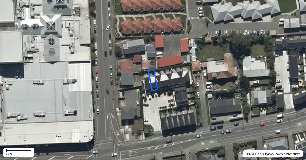 Property context map for 16/27 New Brighton Road, Shirley, Christchurch