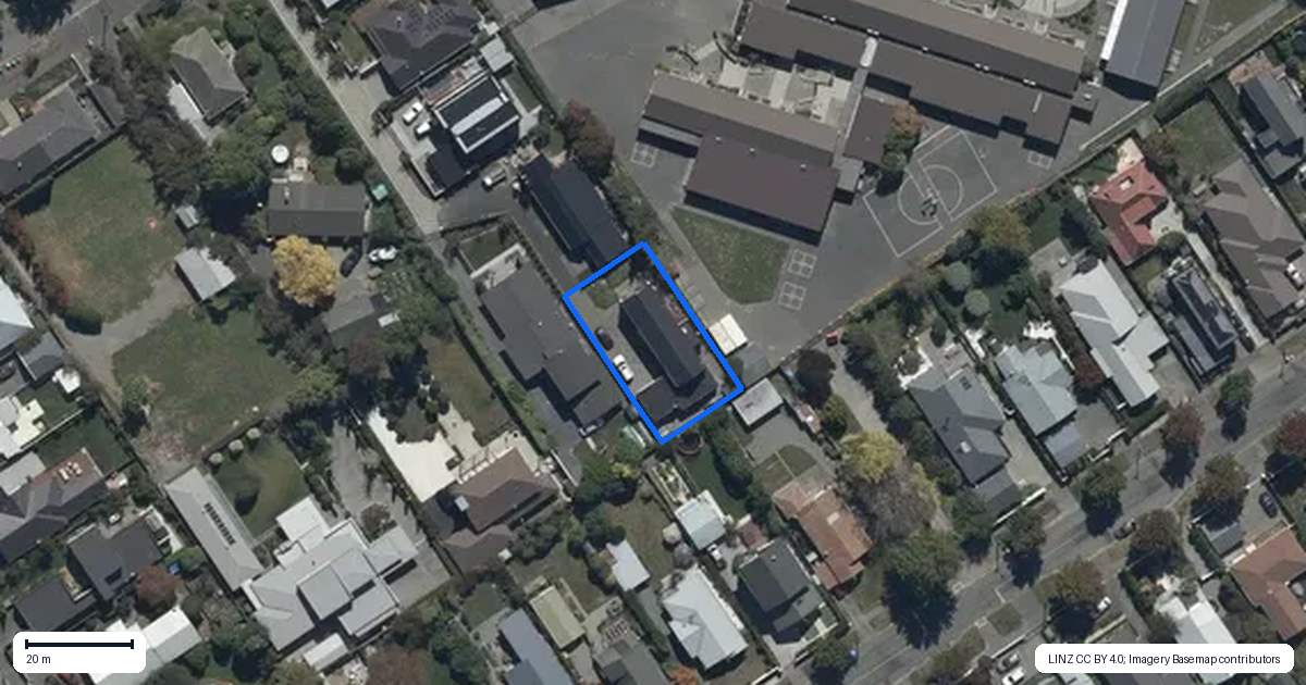 Property context map for 112A Paparoa Street, Papanui, Christchurch