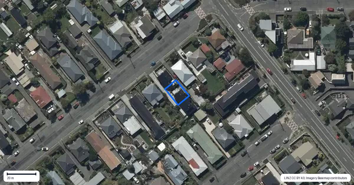 Property context map for 50B Leitch Street, Somerfield, Christchurch