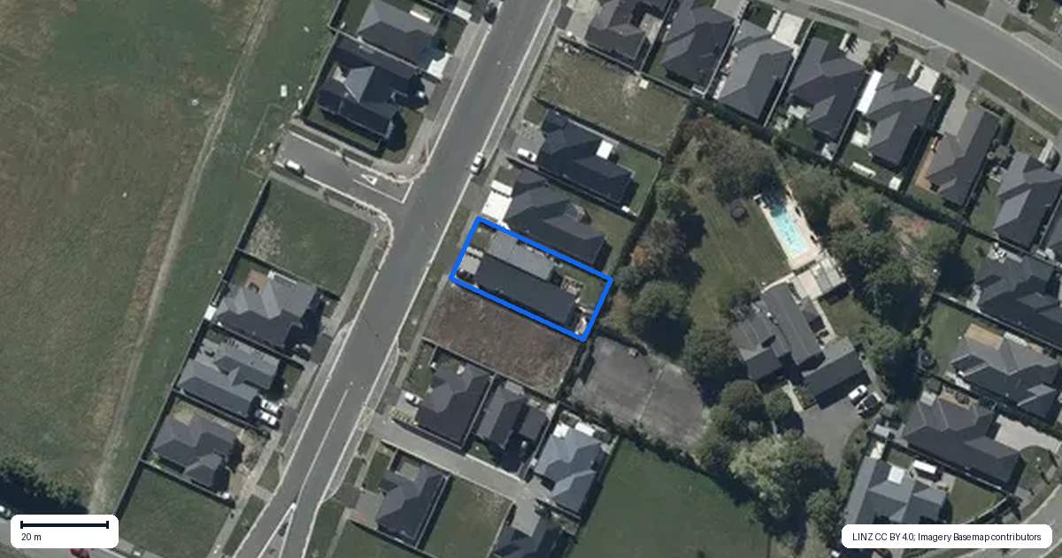 Property context map for 18 Kearns Drive, Halswell, Christchurch
