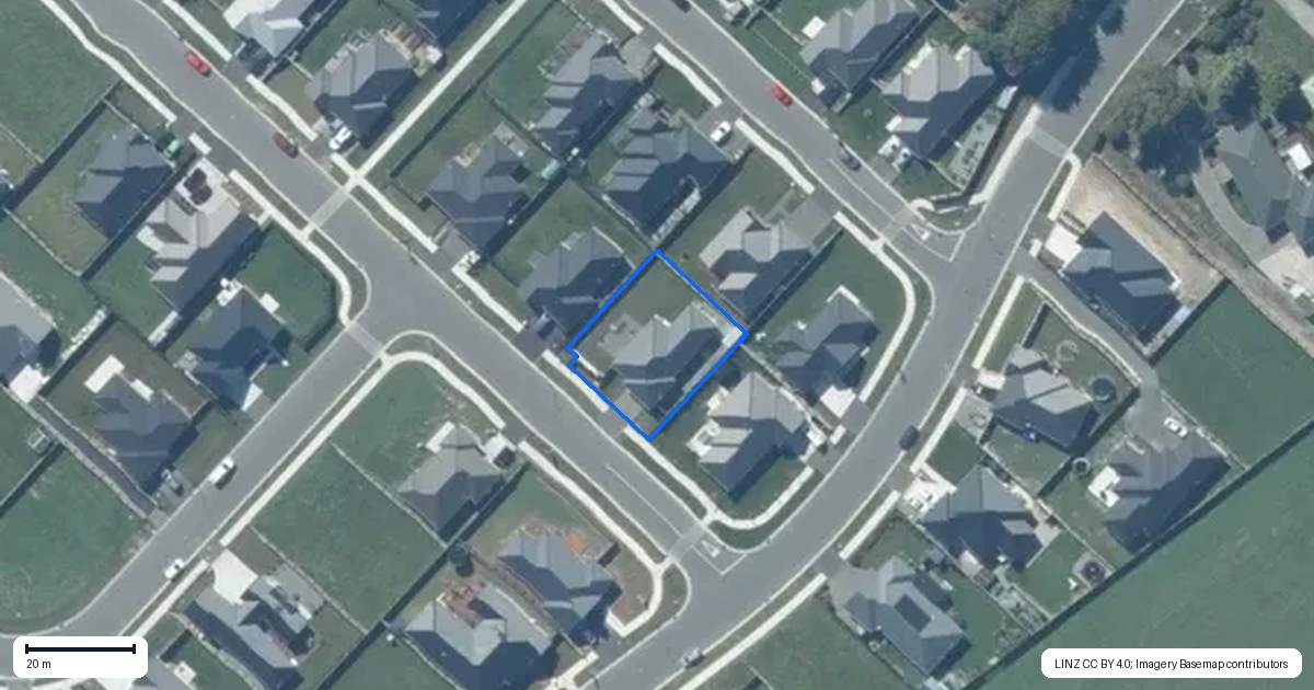 Property context map for 33 Martini Avenue, Leeston