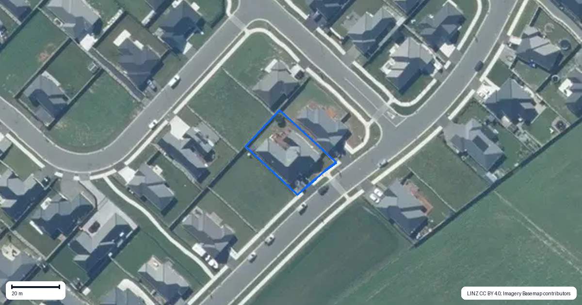 Property context map for 95 Clausen Avenue, Leeston