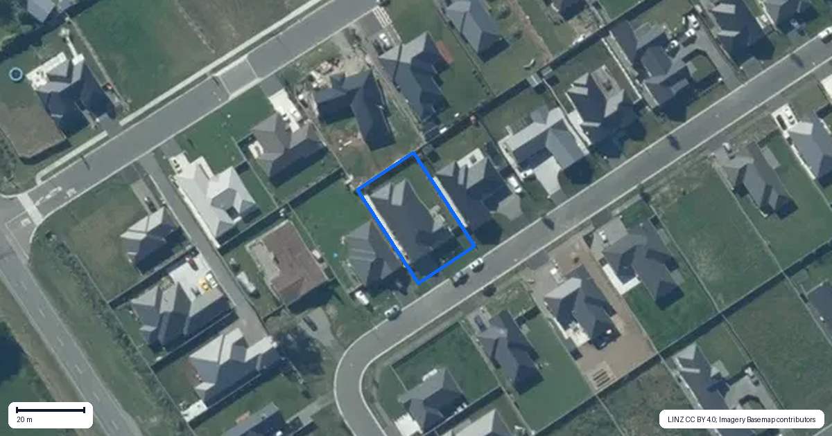 Property context map for 15 Bob Reid Crescent, Darfield