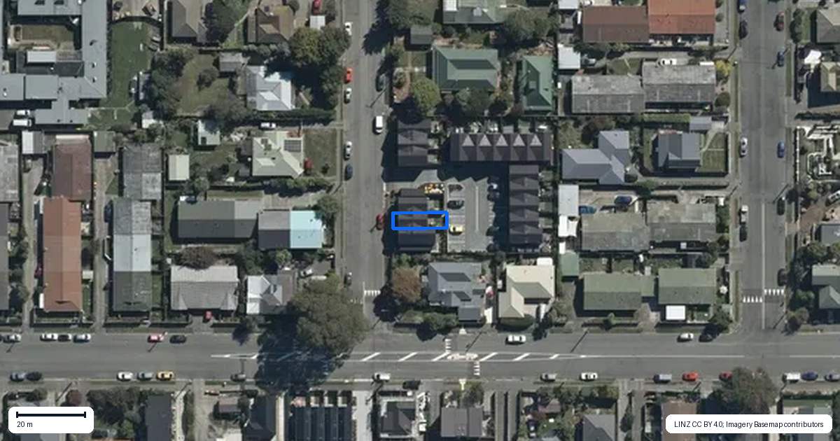 Property context map for 5/6 Trent Street, Linwood, Christchurch