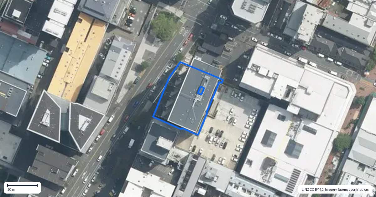 Property context map for 509/161 Victoria Street, Te Aro, Wellington
