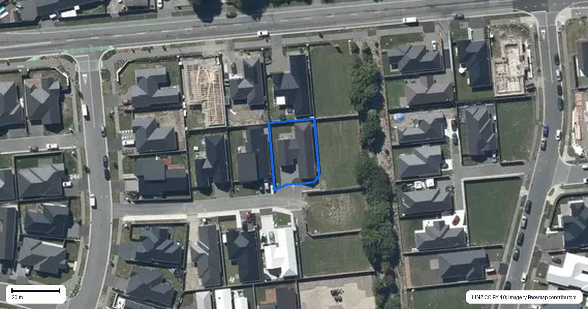 Property context map for 7 Pipipi Lane, Halswell, Christchurch