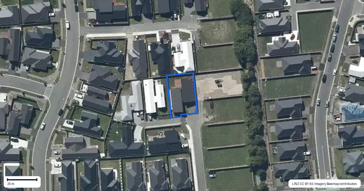 Property context map for 11 Baker Estate Lane, Halswell, Christchurch