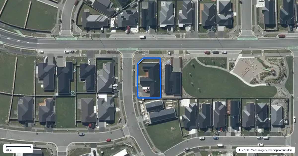 Property context map for 1 Waterford Farm Road, Halswell, Christchurch