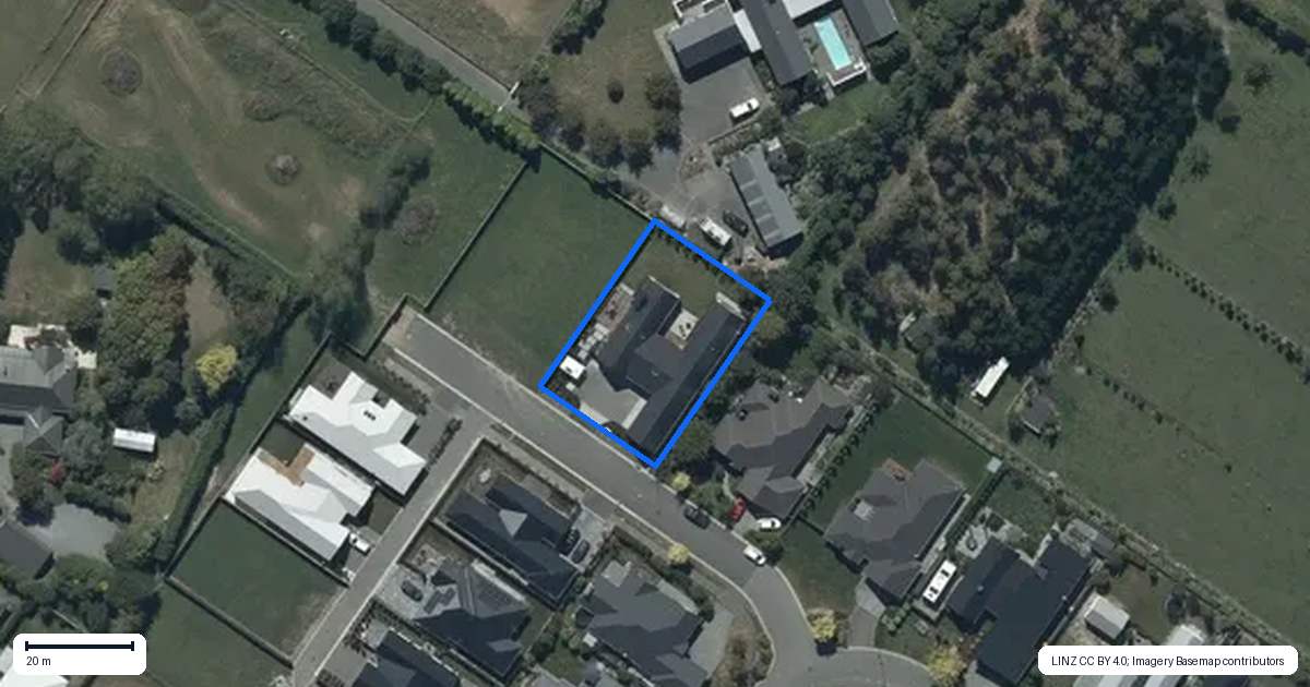Property context map for 6 Blade Mews, Prebbleton