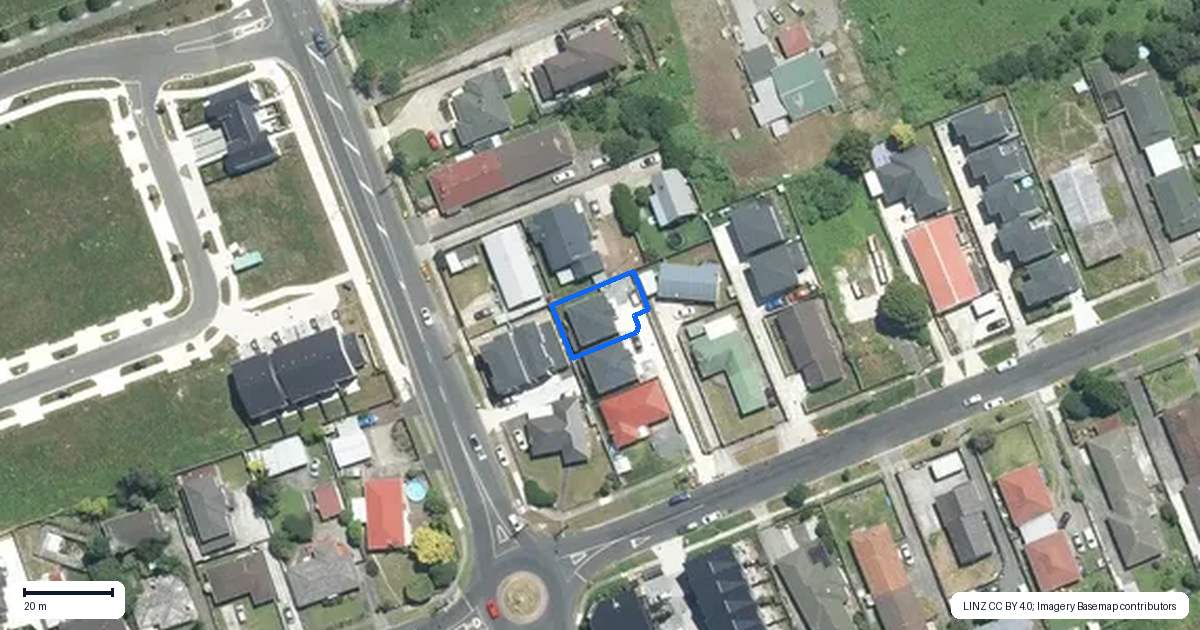 Property context map for 4B Berwyn Avenue, Takanini, Auckland