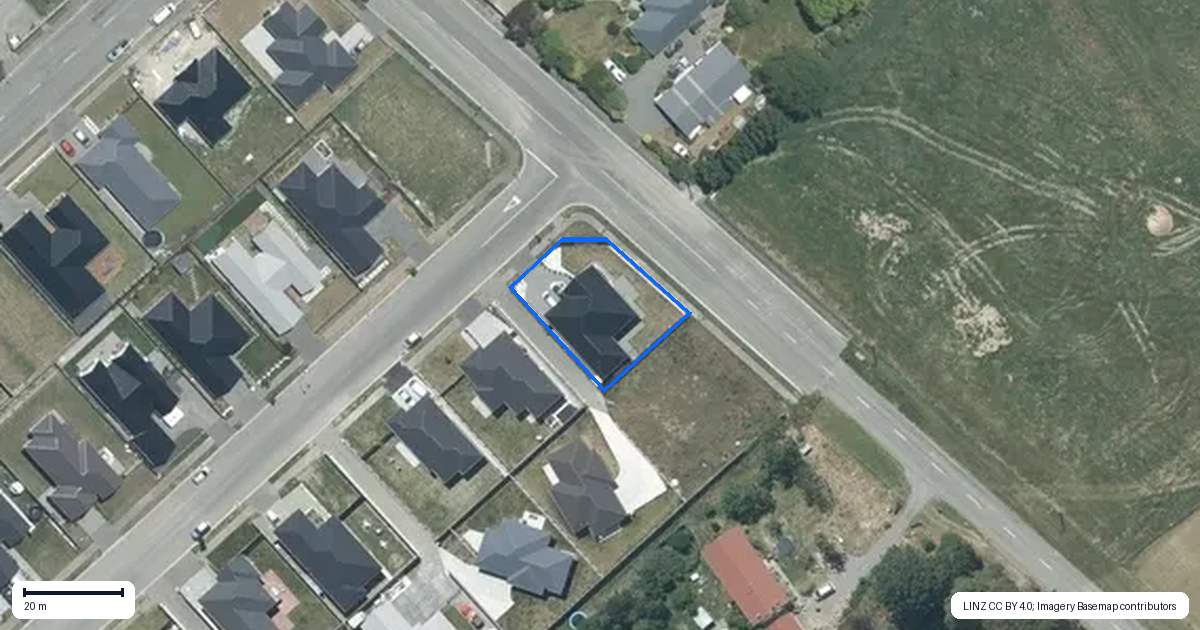 Property context map for 1 Strowan Avenue, Elgin, Ashburton