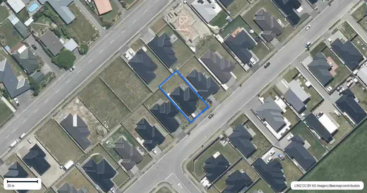 Property context map for 20 Strowan Avenue, Elgin, Ashburton