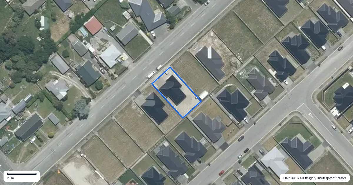 Property context map for 132 Trevors Road, Elgin, Ashburton