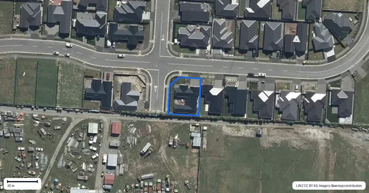 Property context map for 53 Redbrook Road, Casebrook, Christchurch