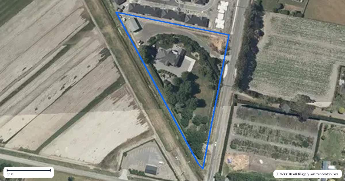 Property context map for 45 Ulyatt Road, Meeanee, Napier