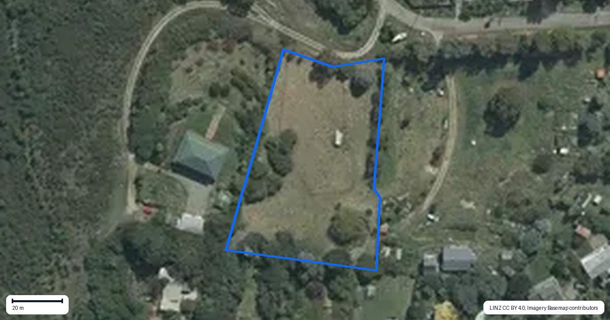 Property context map for 33 Te Papau Crescent, Diamond Harbour