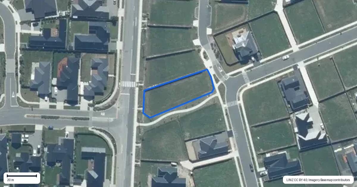 Property context map for 58 McCaw Road, Lincoln