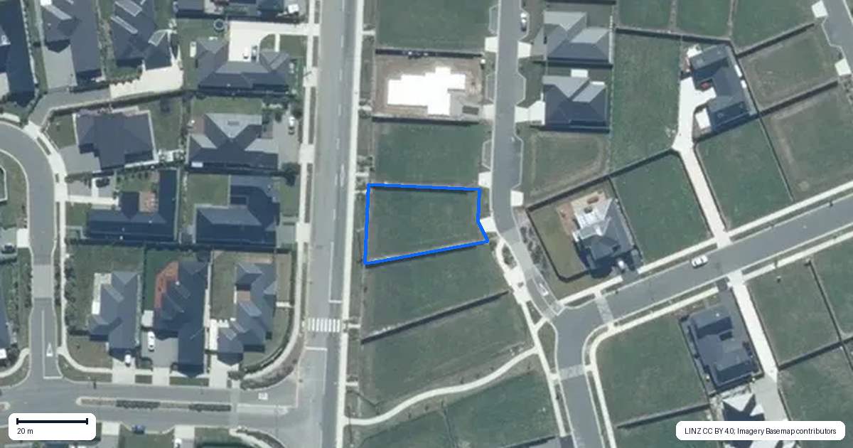 Property context map for 54 McCaw Road, Lincoln