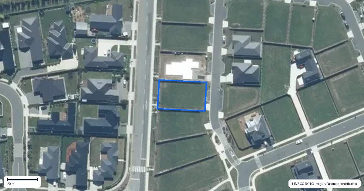 Property context map for 52 McCaw Road, Lincoln
