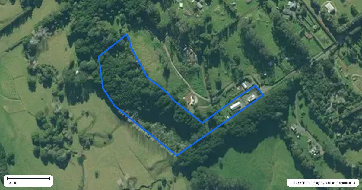 Property context map for 629C Tara Road, Mangawhai