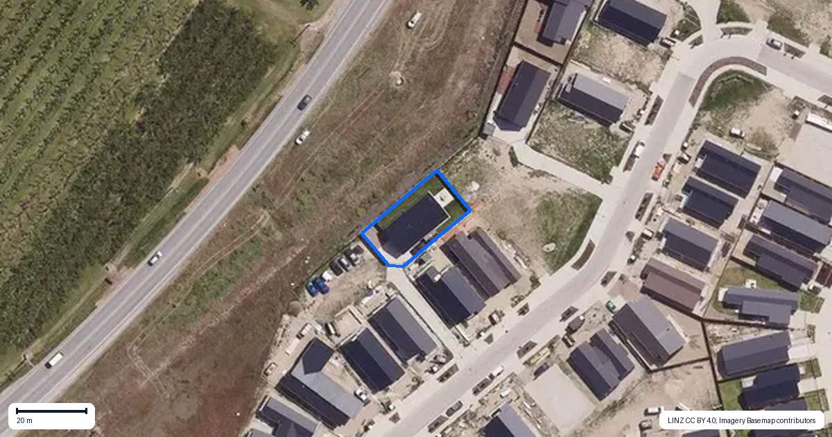 Property context map for 75 Magnum Drive, Cromwell